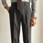 Straight Fitted All-matching formal business Office Work Suit Pants trouser  For Men - EX-STOCK CANADA