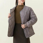 Quilted Padded Coat Winter Jacket With Pockets Lightweight Outerwear For Women's Clothing - EX-STOCK Canada