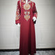 Women's Embroidered Rope Embroidered Muslim Pullover Dress - EX-STOCK Canada