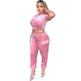 2pcs Fashion Velvet Athleisure Outfit set sweatsuit women - EX-STOCK CANADA