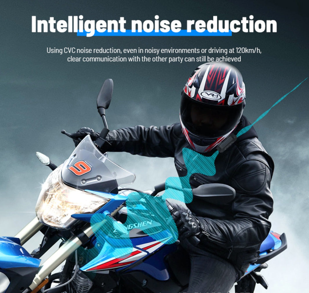 LX2 Motorcycle Bluetooth Helmet Headset, Waterproof Wireless 5.3 Rider Headphones Canada USA