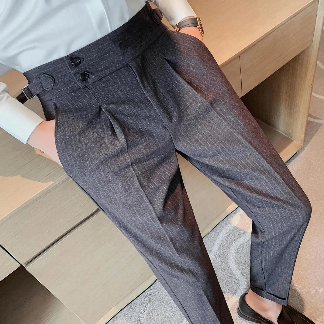 High-waisted Trousers Business Work Chinos trouser for men - EX-STOCK CANADA