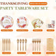 Thanksgiving Disposable Plates And Napkins Party Supplies Tableware Dinnerware Set - EX-STOCK CANADA