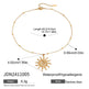 Stainless Steel Hammered Spiral Sun Pendant Necklace EX-STOCK