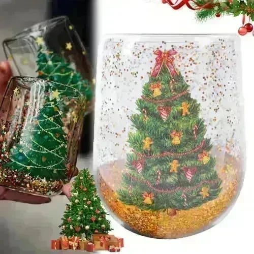 Christmas Tree Cups Heat Resistant Double Layer Household Cartoon Tumbler  Gift Idea - EX-STOCK CANADA