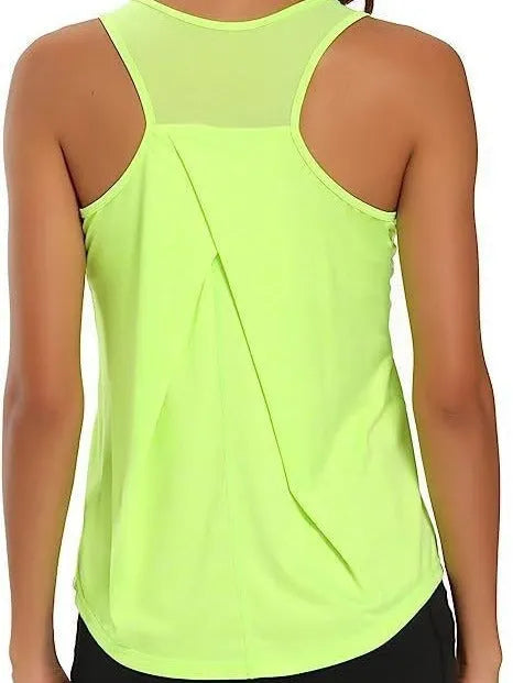 I-shaped Vest Mesh Yoga Sports Running Vest Sleeveless Workout Clothes - EX-STOCK CANADA