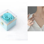 Fashion Acrylic Rotating Valentine Rose Jewelry gift Box - EX-STOCK Canada