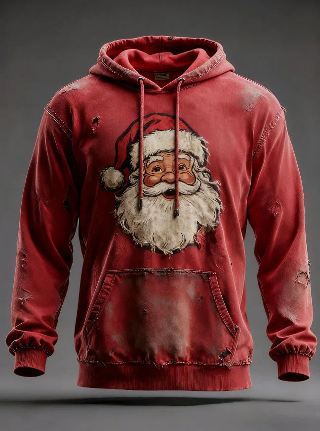 Christmas Pocket Hoodie Loose Pullover Digital Print Sweatshirt EX-STOCK Canada 