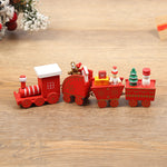 Wooden Christmas Train Decorations – Red, Green, White, Pink & Blue 