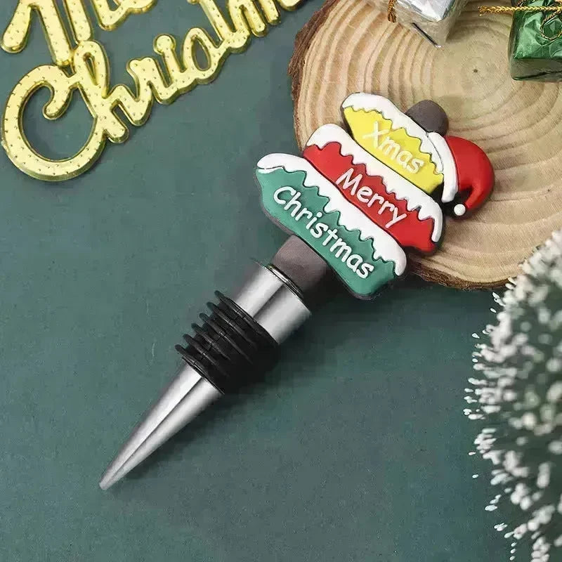 Christmas Holiday Wine Bottle stopper Gift Idea 2024 - EX-STOCK CANADA