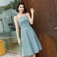 Women Summer Ins Super fashion Skirt dress  Spaghetti strap Midi skater dress - EX-STOCK CANADA