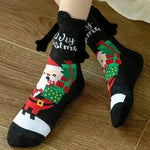 Christmas Stockings Autumn Winter Cotton Magnet Lodestone Hand Tube Socks - EX-STOCK CANADA
