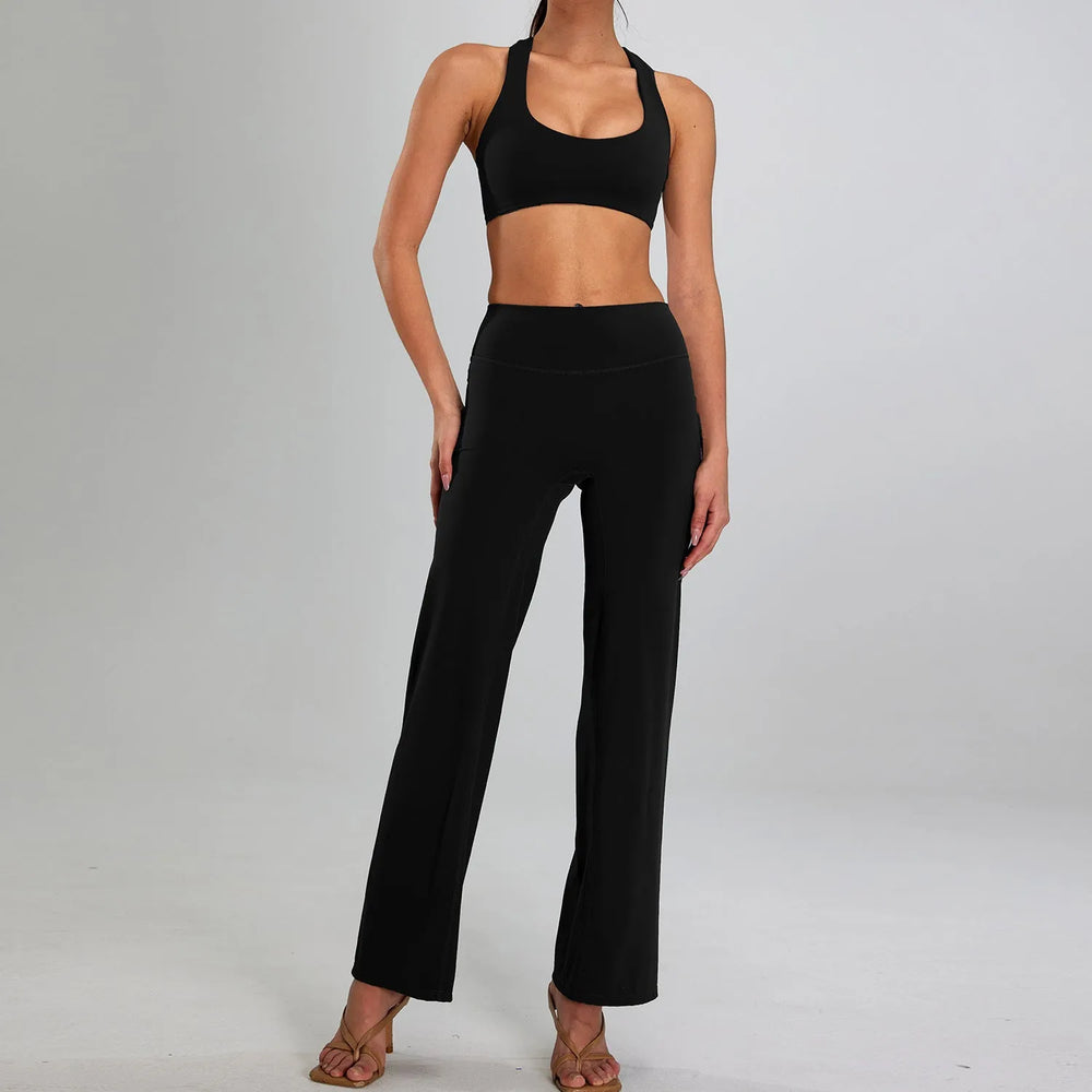 High-intensity Sports Suit Outdoor Running Nude Feel Workout Clothes Slimming High Waist - EX-STOCK CANADA
