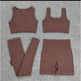 6pcs Yoga Workout Outfit set for women Gym clothes - EX-STOCK Canada