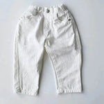 Children's Neutral New Simple Fashion Easy To Match Elastic Waist Casual Denim Trousers for kids - EX-STOCK Canada