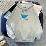Women Single Butterfly Autumn And Winter Loose Hoodie Pullover sweatshirt - EX-STOCK CANADA