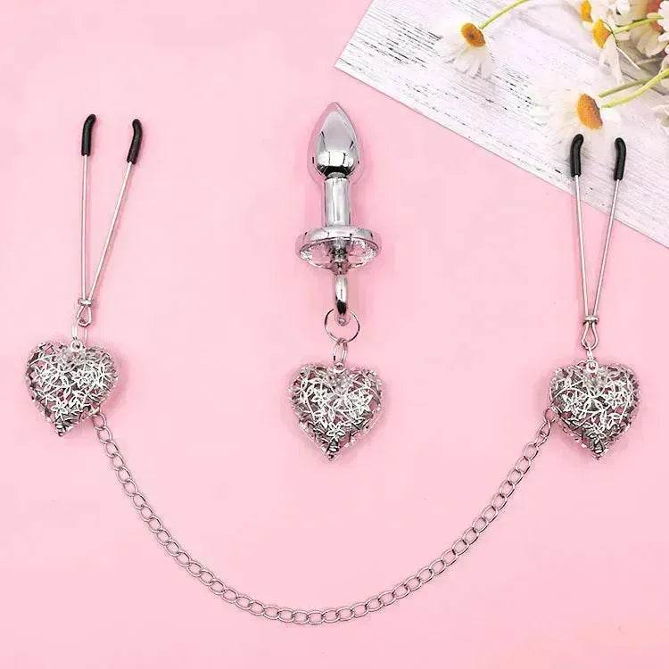 Love Chain Sex Toys Bell For Women Nipple Clamp Anal Plug - EX-STOCK Canada