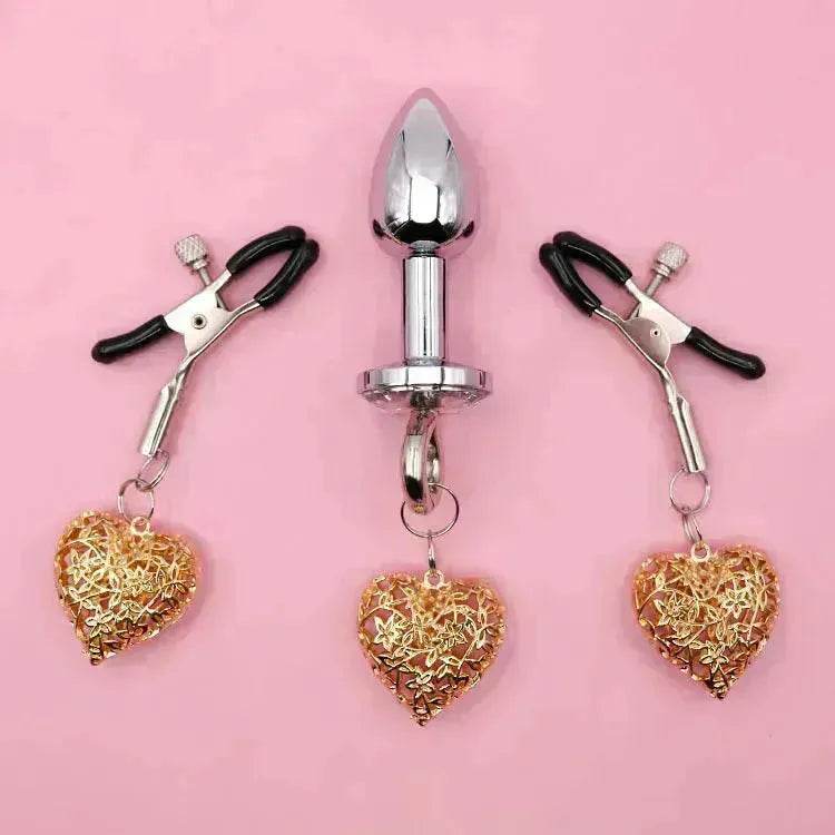 Love Chain Sex Toys Bell For Women Nipple Clamp Anal Plug - EX-STOCK Canada