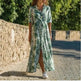 Stripe Shirt Women's Dress Spring Summer Chiffon V-neck Sexy Maxi Dresses Sexy Elegant Casual Girl Lace Women Long Sleeve - EX-STOCK CANADA