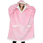 Fleece Oversized Hoodie Blanket Winter Warm Home Clothes Women Men Oversized Pullover With Pockets - EX-STOCK Canada