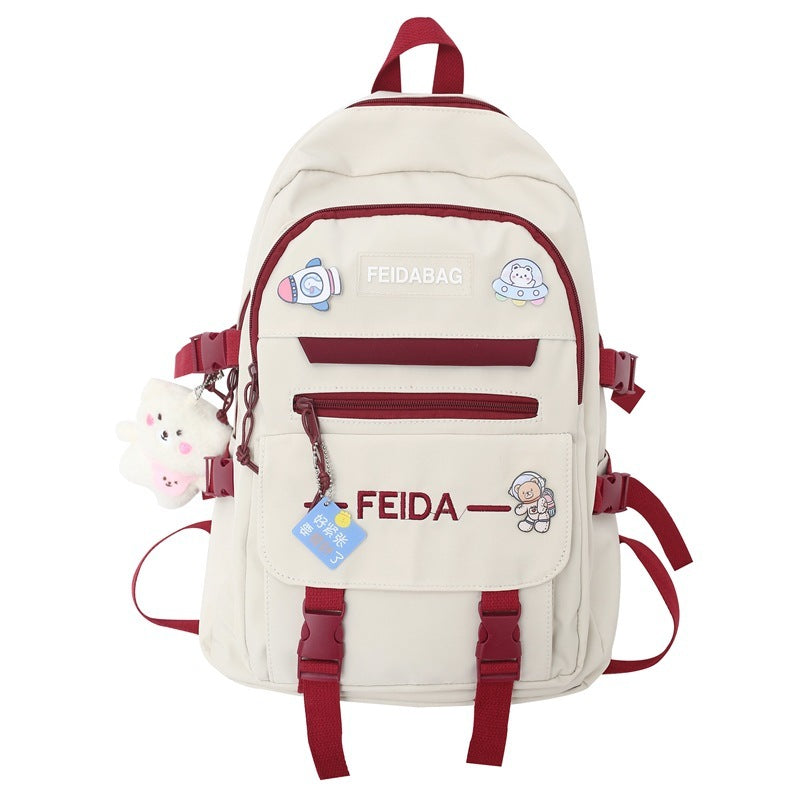 Elegant Mori Leisure Backpack Large Capacity Early High School Student Schoolbag EX-STOCK