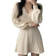 Fashionable Autumn Winter Mini Flared Knitted Sweater Dress - EX-STOCK Canada