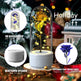 Creative 2 In 1 Rose Flowers LED Light And Bluetooth-compatible Speaker Valentine's Day Gift Rose Luminous Night Light Ornament In Glass Cover - EX-STOCK CANADA