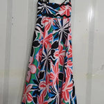 Flowers Print Wavy Pattern Suspender Long Dress For Women Fashion A-Line Beach Dresses Womens Clothing - EX-STOCK CANADA