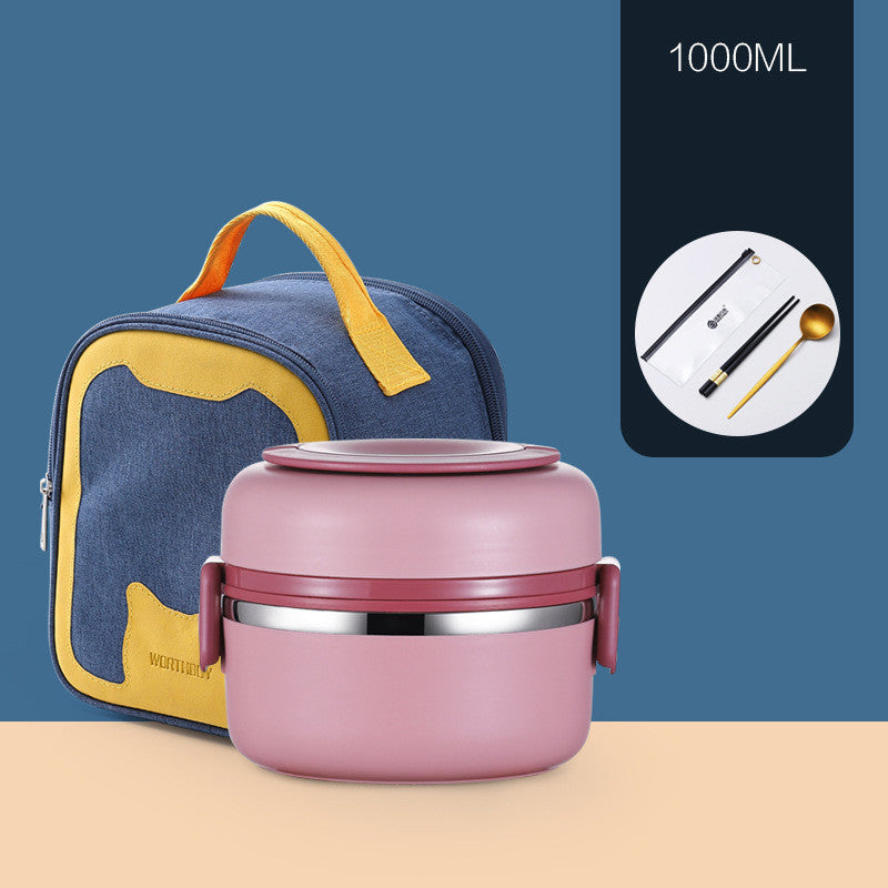 304 Stainless Steel Insulated Barrel Multi-layer Lunch Box EX-STOCK