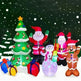 Christmas LED Lights Glowing Santa Tree Snowman Inflatable Doll Outdoor Yard Garden Decor - EX-STOCK CANADA