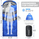 Hooded Outdoor Sleeping Bag – Blue, Green & Black