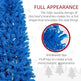 7FT Pencil Christmas Tree, Artificial Christmas Tree With Automatic Open For Home Party, Blue EX-STOCK Canada 