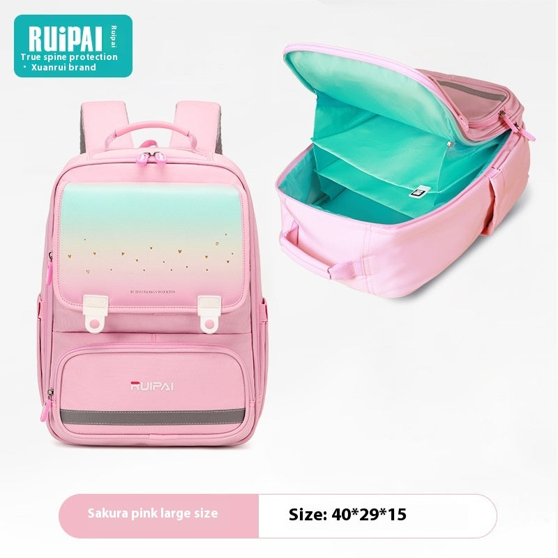 Primary School Student Schoolbag Burden Reduction Spine Protection EX-STOCK