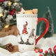 Christmas Large Capacity Nordic Christmas Tall Hat Ceramic Relief Mug Cup - EX-STOCK CANADA