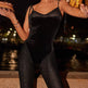 Black Sparkly Mesh Flare Evening Jumpsuit product image 5