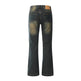 Washed Yellow Denim Bootcut Jeans Pants Men - EX-STOCK Canada