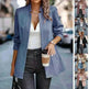 Slim-fit Jacket Fashion Commuting Thick fall Work office blazer suit Overcoat For Women - EX-STOCK CANADA