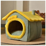 Foldable Dog House Pet Cat Bed Winter Dog Villa Sleep Kennel Removable Nest Warm Enclosed Cave Sofa Pets Supplies - EX-STOCK Canada
