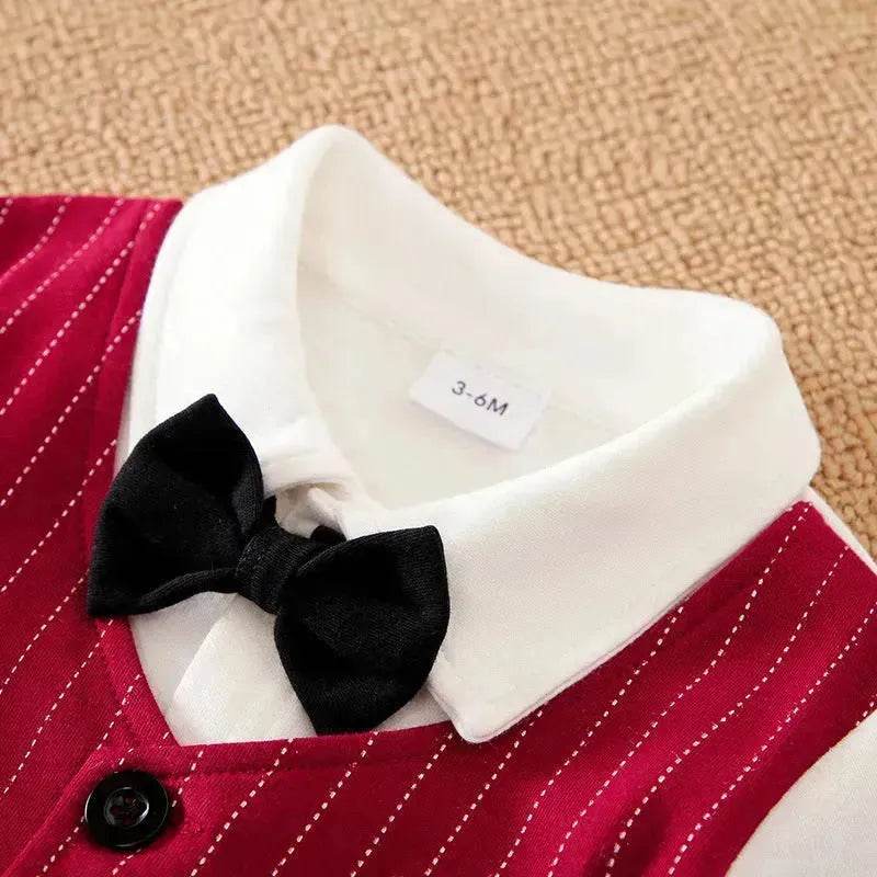 Newborn Baby Boy Gentleman Romper Suit baby boy clothes baby boy outfits - EX-STOCK Canada