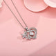 Ins Butterfly Love Necklace With Rhinestones Fashion Personality Hollow Heart-shaped Clavicle Chain Pendant Necklace For Valentine's Day - EX-STOCK Canada