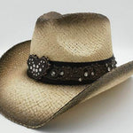 Summer Outdoor Ethnic Style Felt and Straw Cowboy Hat - EX-STOCK Canada