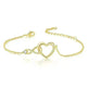 Heart-shape Bracelet Fashion Jewelry Versatile Love Bracelet Gift For Girlfriend Valentine's Day - EX-STOCK CANADA