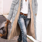 Classy Fleece lined Long Hooded Puffer Winter coat for women - EX-STOCK Canada