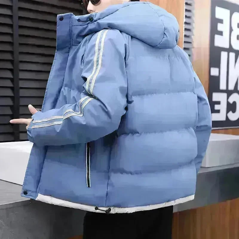 New Winter Cotton Padded Down Hoodie Winter Puffer Jacket Men - EX-STOCK CANADA