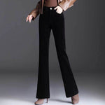 High-grade Bootcut Trousers Women's Corduroy Flared Pants Draping Effect - EX-STOCK Canada