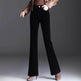 High-grade Bootcut Trousers Women's Corduroy Flared Pants Draping Effect - EX-STOCK Canada