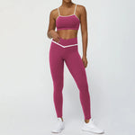 Workout Clothes for Women Running Yoga Outfit Set 2pcs - EX-STOCK CANADA
