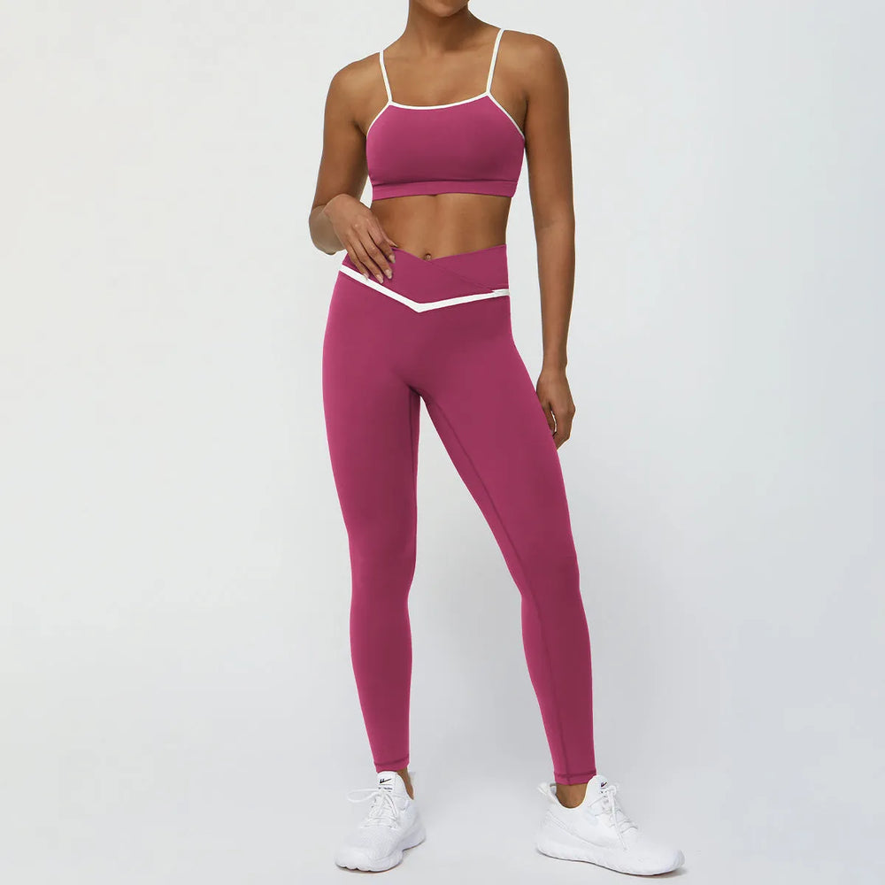 Workout Clothes for Women Running Yoga Outfit Set 2pcs - EX-STOCK CANADA