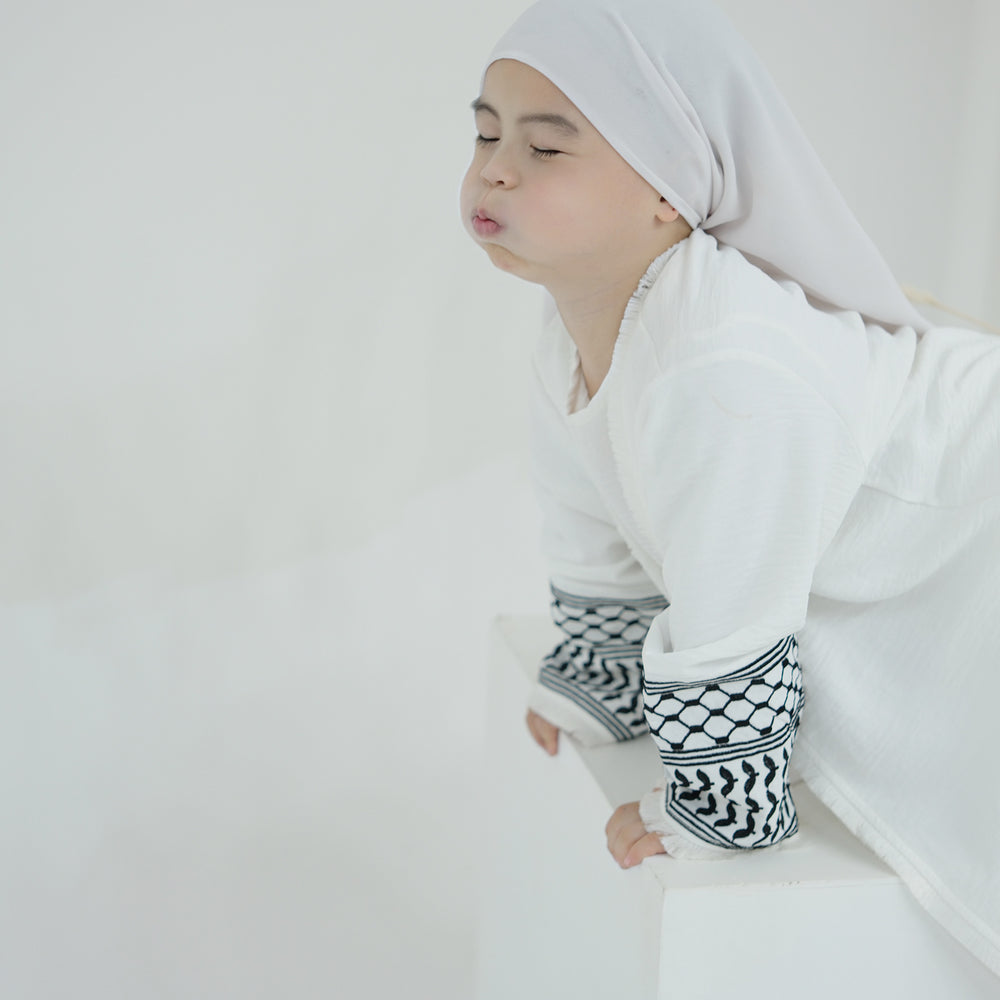 Exquisite bestickte Quasten-Kinderrobe Abaya - EX-STOCK Canada
