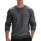 Fleece-lined Crew Neck Sweater Male Loose Casual Top EX-STOCK Canada 